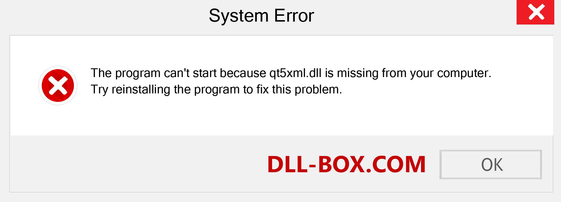  qt5xml.dll file is missing?. Download for Windows 7, 8, 10 - Fix  qt5xml dll Missing Error on Windows, photos, images