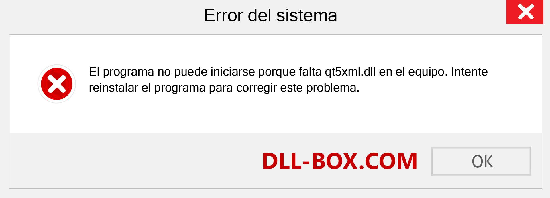 ¿Falta el archivo qt5xml.dll ?. Descargar para Windows 7, 8, 10 - Corregir qt5xml dll Missing Error en Windows, fotos, imágenes